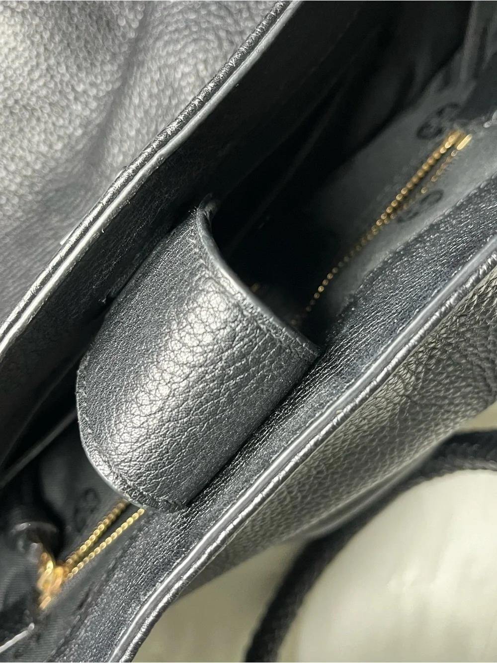 Tory Burch Black Pebbled Leather Braided-Handle Tote with Magnetic Closure